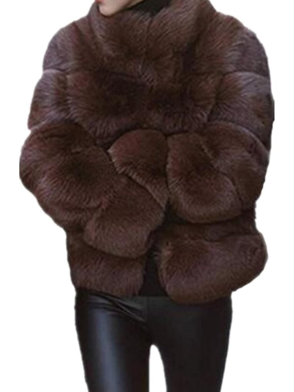 Cozy Women's Winter Faux Fur Coat | Fluffy Warm Jacket for Cold Weather